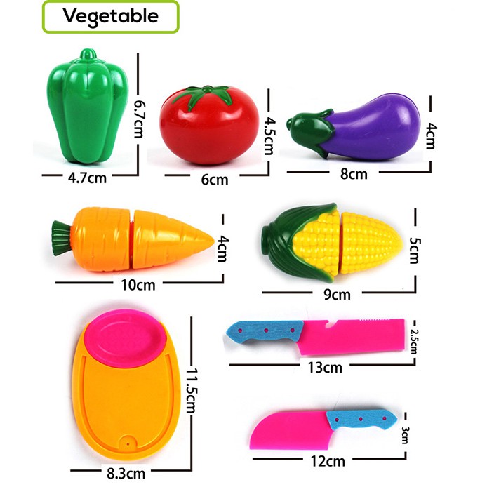 ET 804 Kitchen Vegetable Food Cutting Toys As Picture